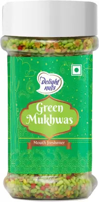Delight nuts Green Mukhwas Mint Mouth Freshener (150 g) (OPEN BOX) Delight nuts Green Mukhwas Mint Mouth Freshener (150 g) (OPEN BOX)